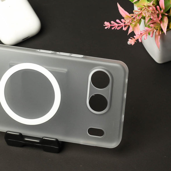 White Paper Matte Magsafe Case for Oneplus Nord 4 - The Hatke