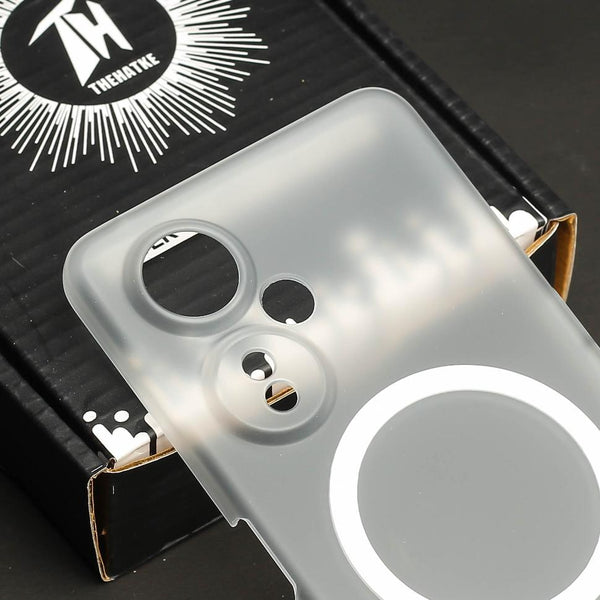 White Paper Matte Magsafe Case for Oneplus Nord Ce 3 Lite - The Hatke