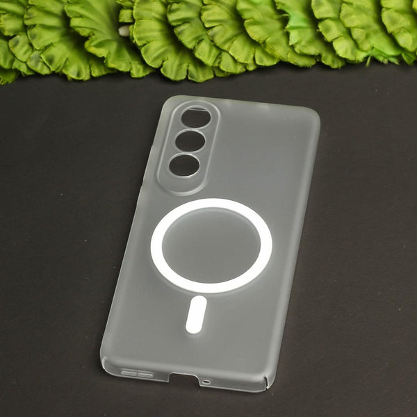 White Paper Matte Magsafe Case for Oneplus Nord CE 4 - The Hatke
