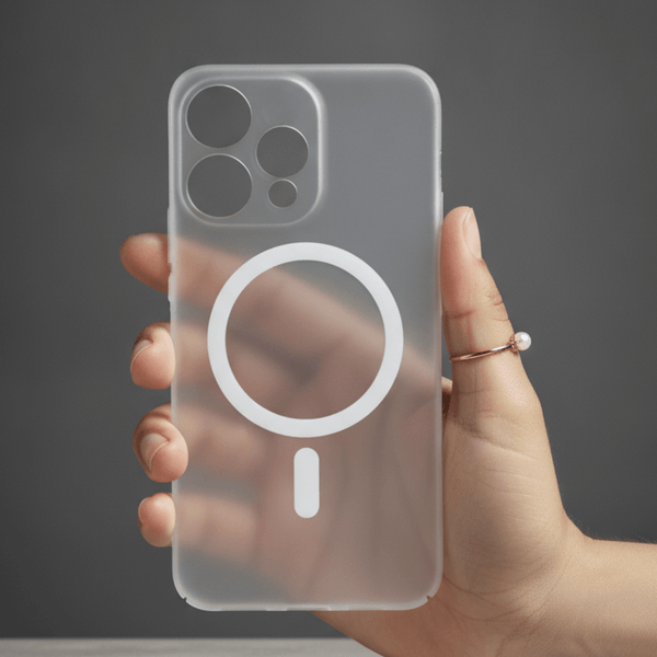 White Paper Matte Magsafe Case for Oppo Reno 15 - The Hatke