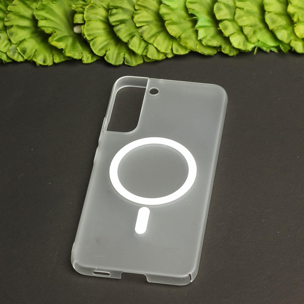 White Paper Matte Magsafe Case for Samsung S21 - The Hatke