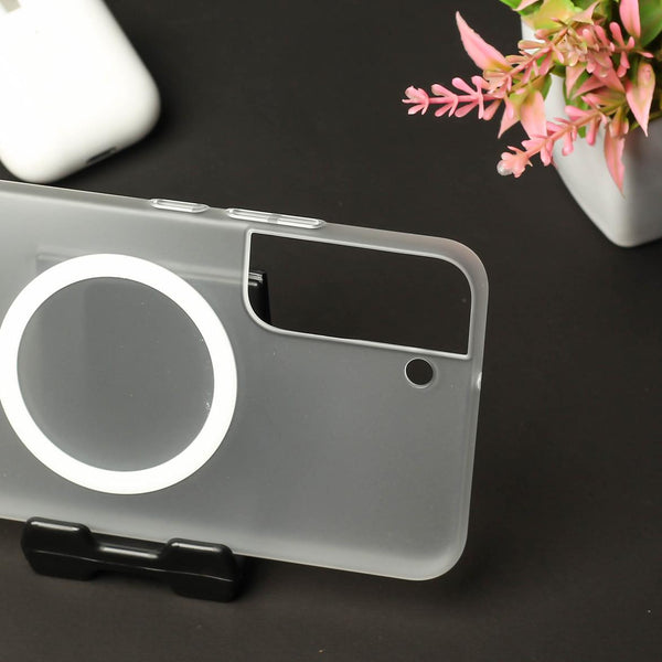 White Paper Matte Magsafe Case for Samsung S21 - The Hatke