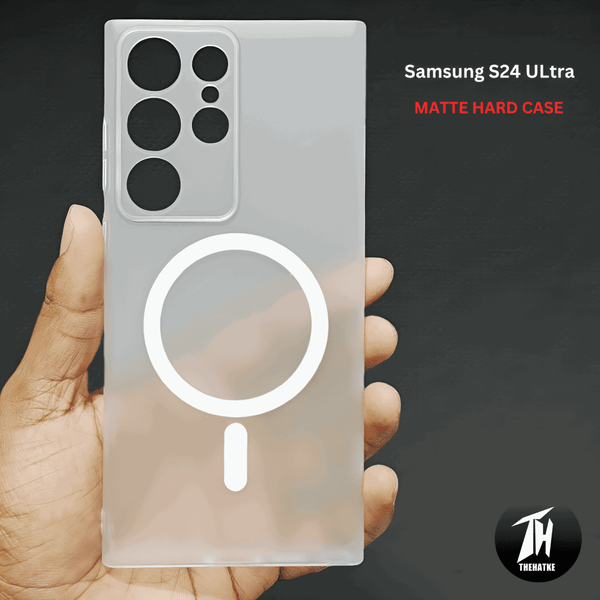 White Paper Matte Magsafe Case for Samsung S26 Ultra - The Hatke