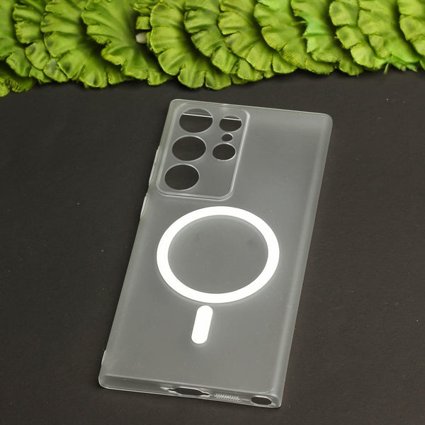 White Paper Matte Magsafe Case for Samsung S26 Ultra - The Hatke