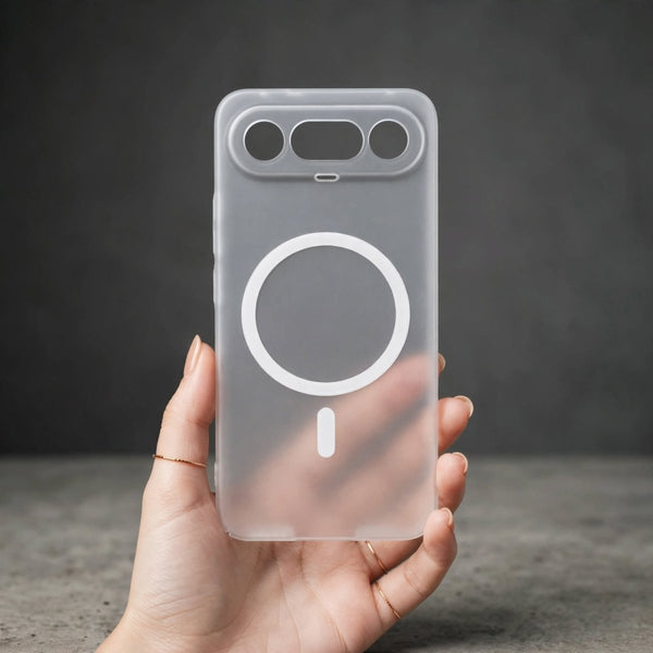 White Paper Matte Magsafe Case for Vivo X300 Fe - The Hatke