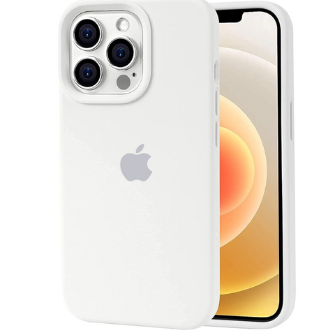White Original Silicone case for Apple iphone 14 Pro