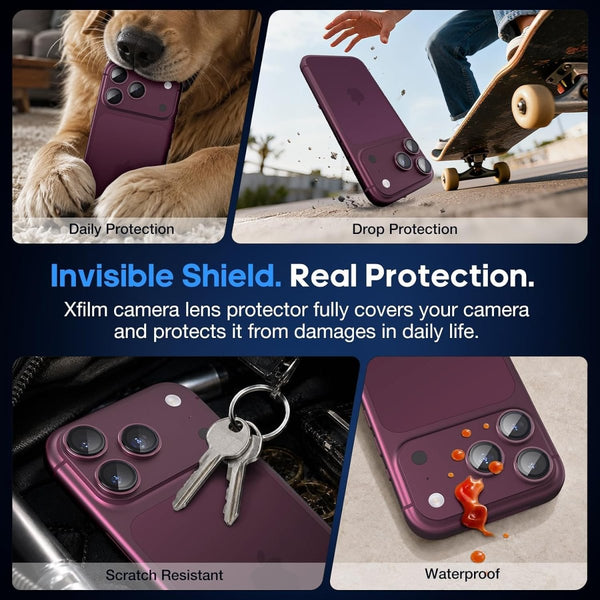 Wine Metallic camera ring lens guard for Apple iphone 18 Pro Max - The Hatke