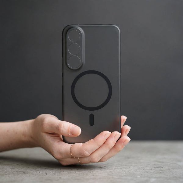Black Paper Matte Magsafe Case for Vivo V70 Fe