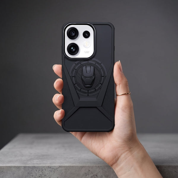 X- iM Superhero Engraved logo silicon Case for Oppo Reno 16 - The Hatke