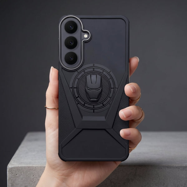 X- iM Superhero Engraved logo silicon Case for Samsung S26 Fe - The Hatke