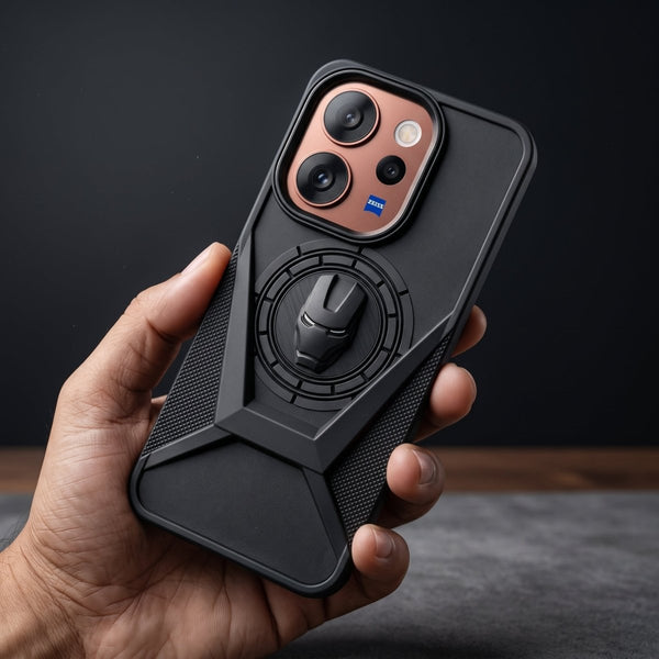 X- iM Superhero Engraved logo silicon Case for Vivo V70 - The Hatke
