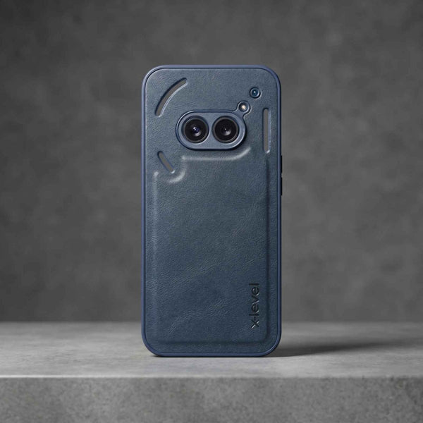 X-LEVEL Blue Leather Case for Nothing Phone 2A - The Hatke
