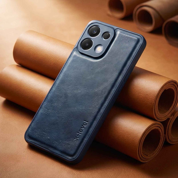 X-LEVEL Blue Leather Case for Oppo K13 - The Hatke