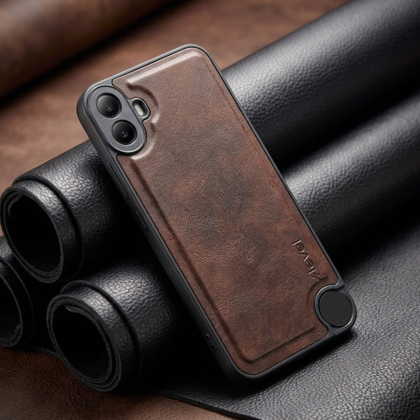 X-LEVEL Dark Brown Leather Case for CMF Phone 1 - The Hatke