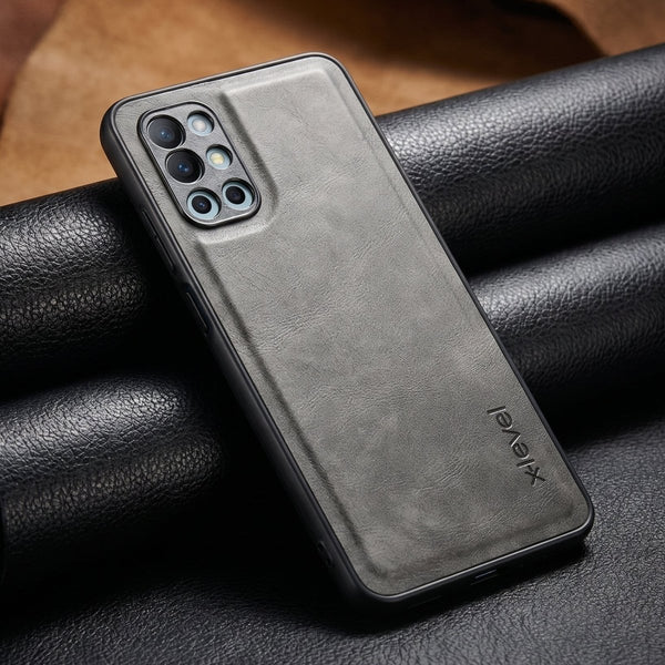 X-LEVEL Grey Leather Case for Oneplus 8T - The Hatke