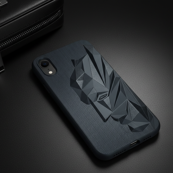 Superhero Engraved logo silicon Case for Apple Iphone XR