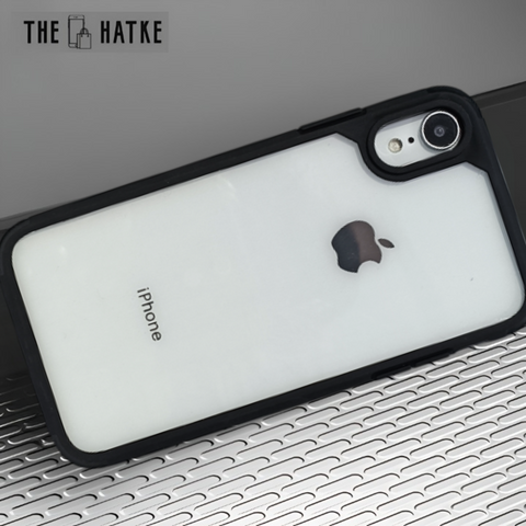 Pureview Black Hybrid Shockproof Silicone Case for Iphone XR