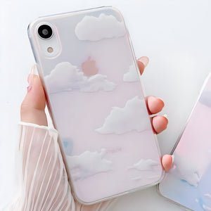 Cloud Transparent silicone case for Apple iPhone Xr