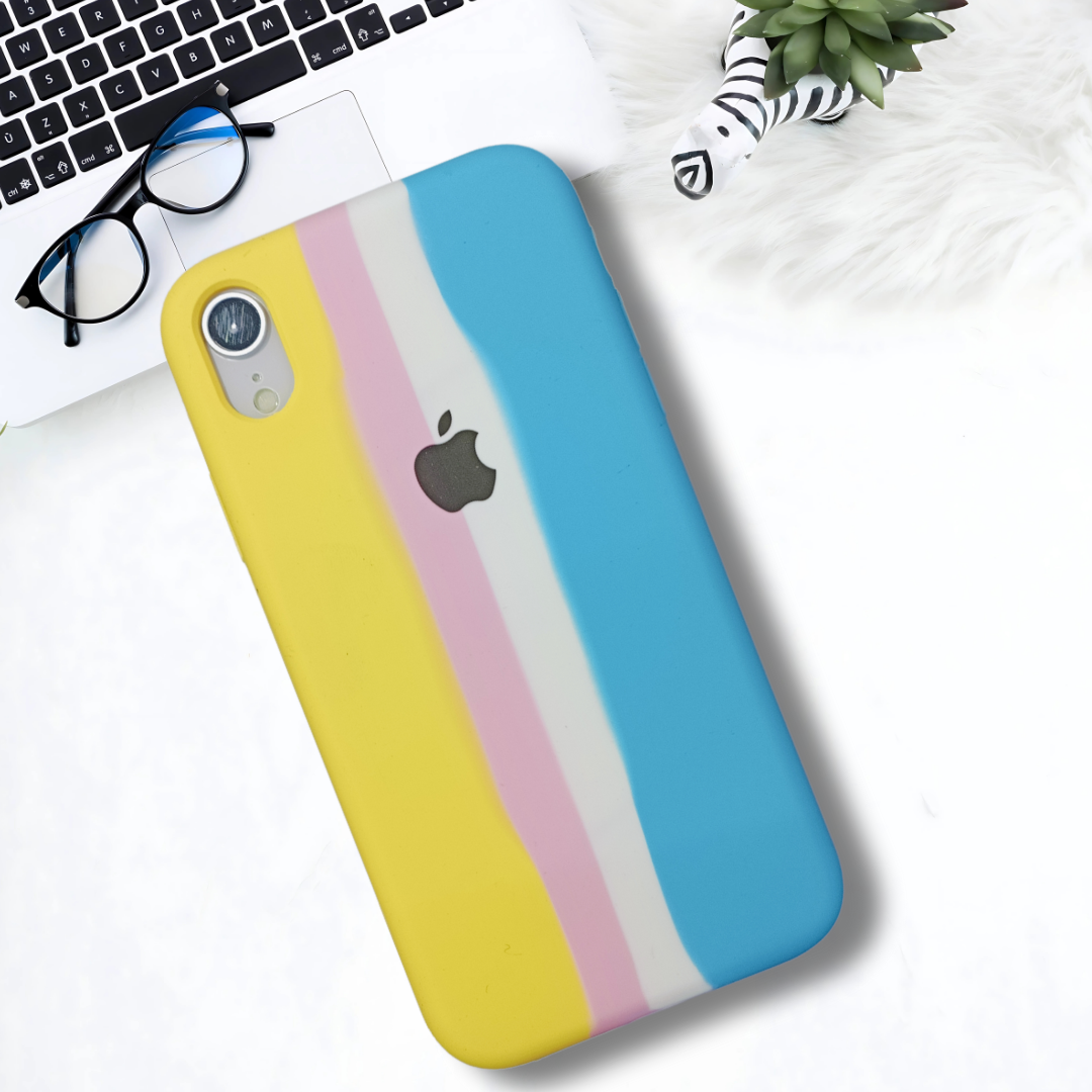 Colorwave Rainbow Silicone Case for Apple iphone XR