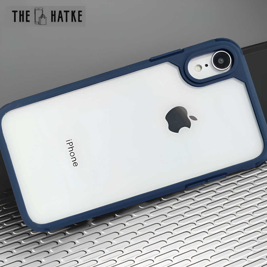 Pureview Dark Blue Hybrid Shockproof Silicone Case for Iphone XR