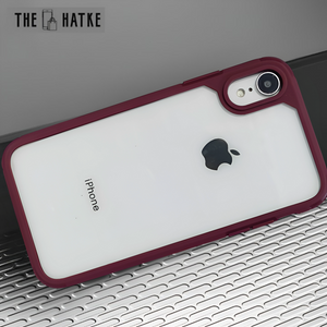 Pureview Mehroon Hybrid Shockproof Silicone Case for Iphone XR