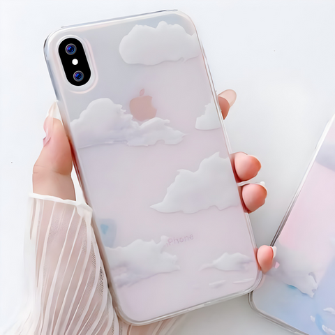 Cloud Transparent silicone case for Apple iPhone Xs Max