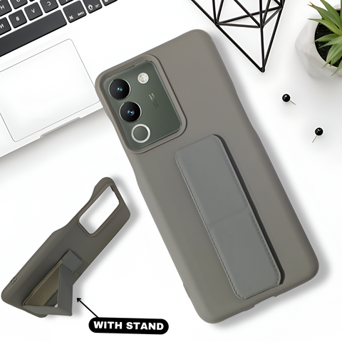 FlexiStand Grey Silicone case for Vivo Y200