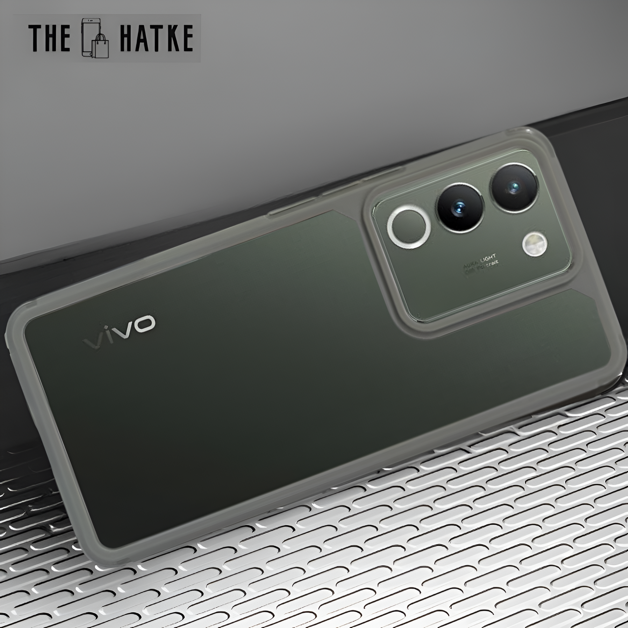 Pureview Grey Hybrid Shockproof Silicone Case for Vivo Y200