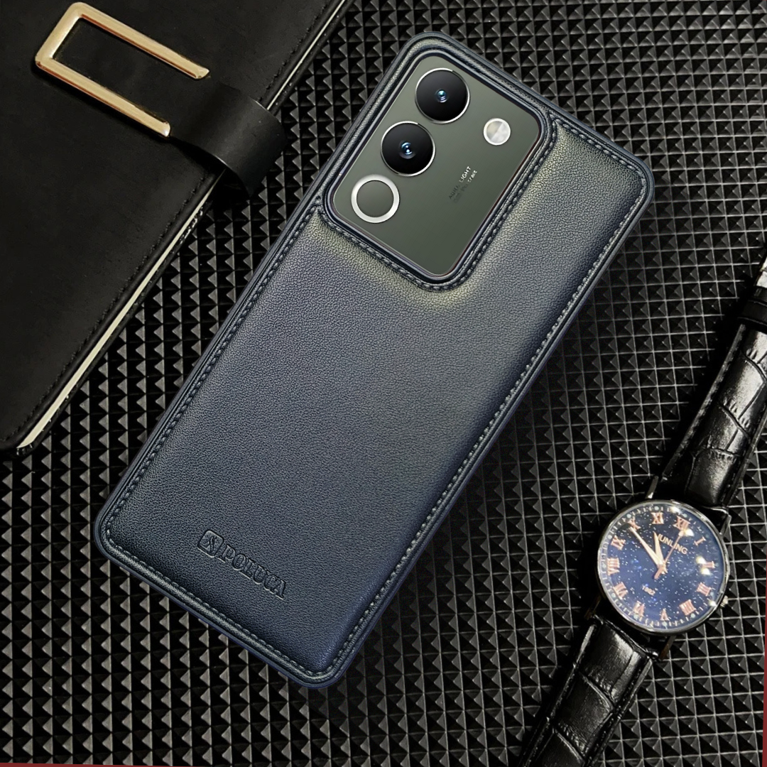 Prime Leather Black Leather Case for Vivo Y200