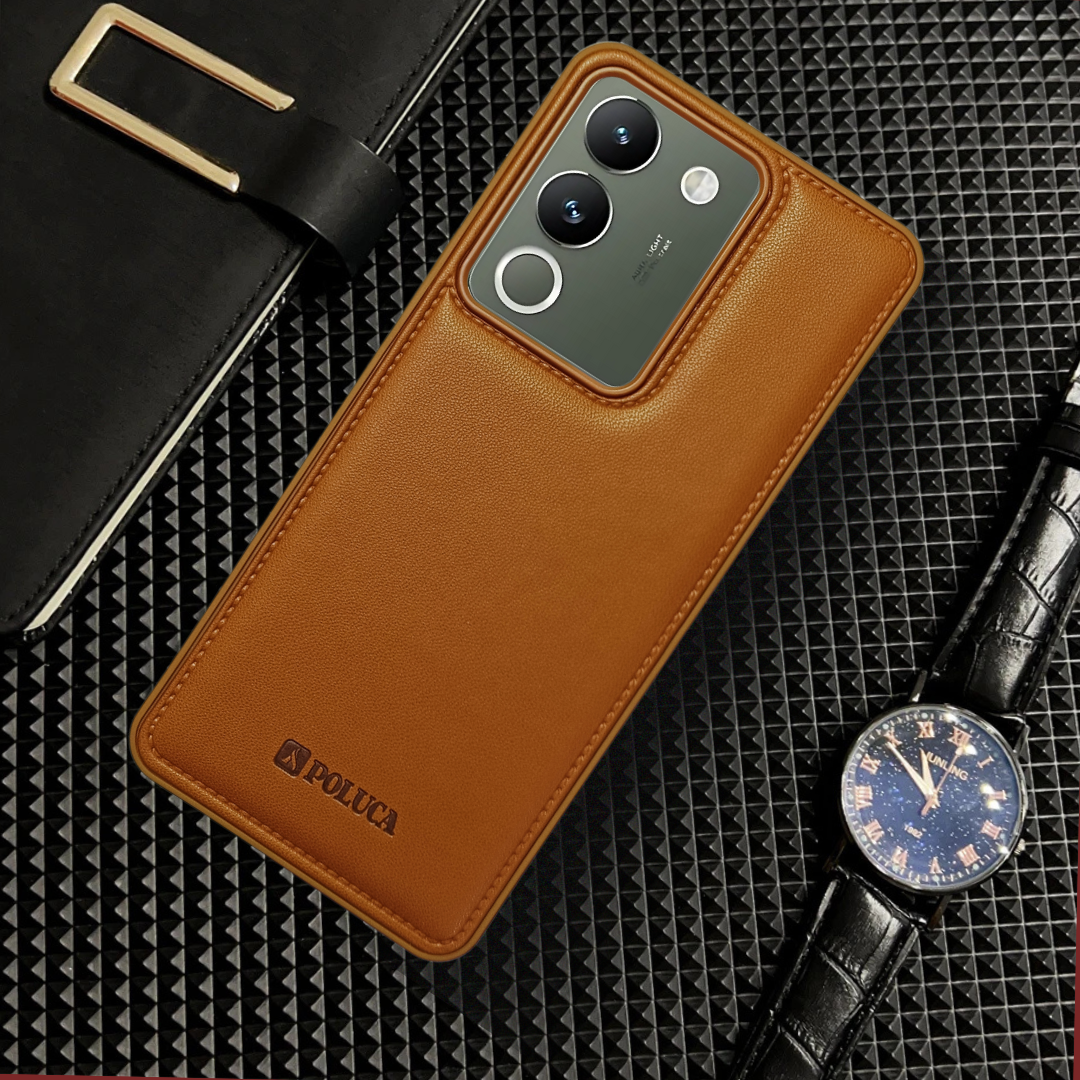 Prime Leather Brown Leather Case for Vivo Y200