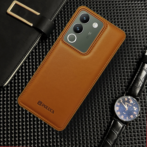 Prime Leather Brown Leather Case for Vivo Y200