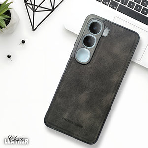 Black Classic Leather Case for Vivo Y300