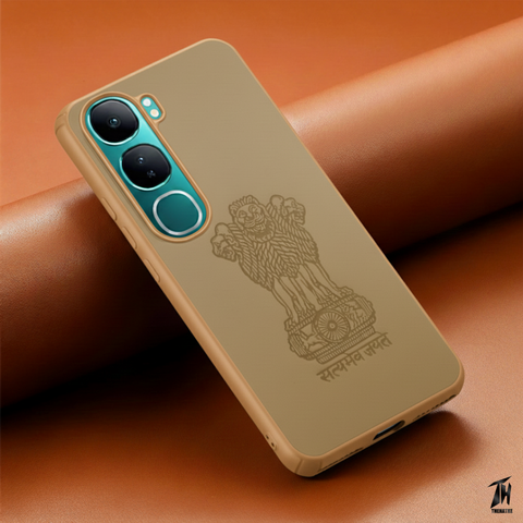 Ashoka Brown Leather Case for Vivo Y300