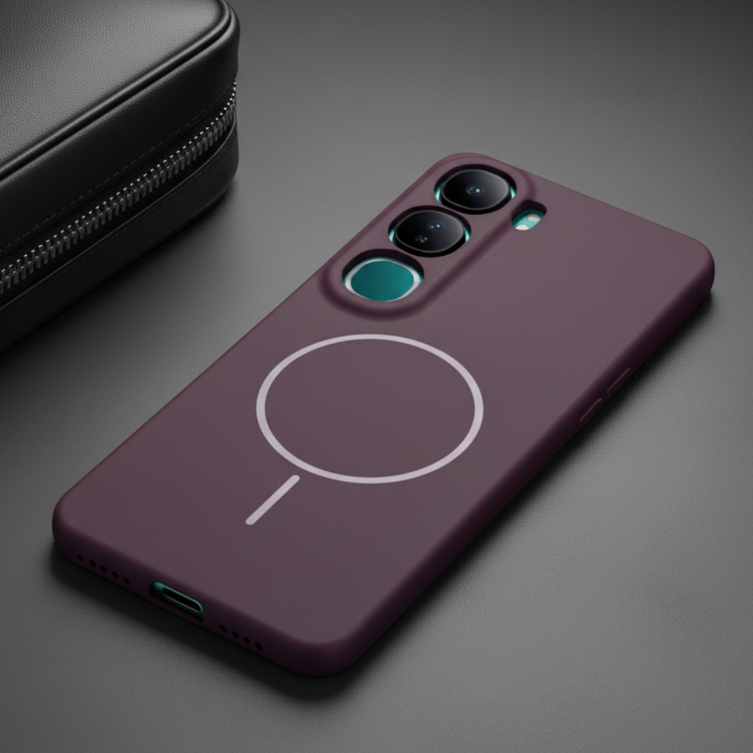 CAVEN Dark Pink Silicone case for Vivo Y300