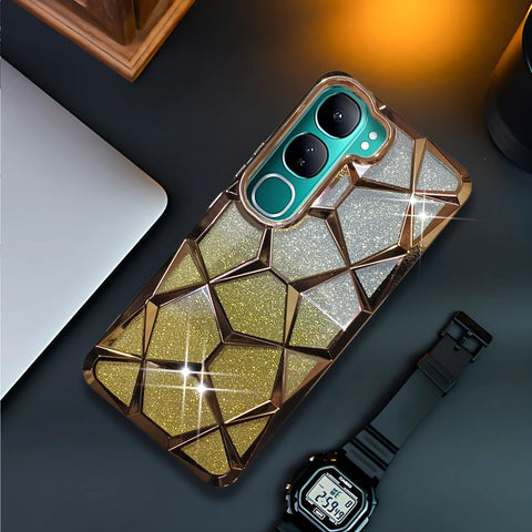 Dazzle Gold Silicone case for Vivo Y300