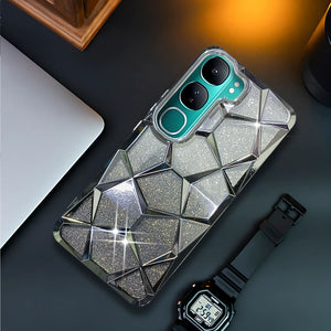 Dazzle Silver Silicone case for Vivo Y300