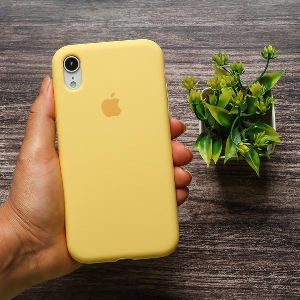 Yellow Original Silicone case for Apple iphone Xr - The Hatke
