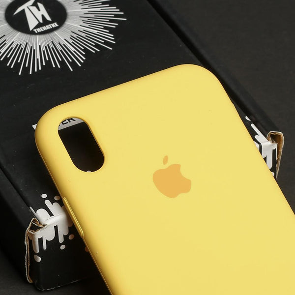 Yellow Original Silicone case for Apple iphone Xr - The Hatke