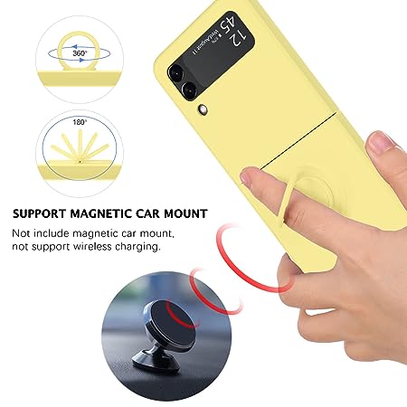 Yellow Original Silicone case for Samsung Galaxy Z FLIP 3 - The Hatke