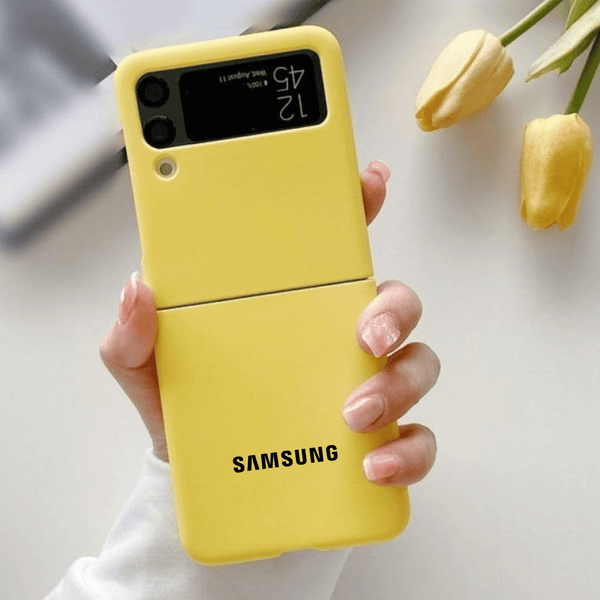 Yellow Original Silicone case for Samsung Galaxy Z FLIP 3 - The Hatke