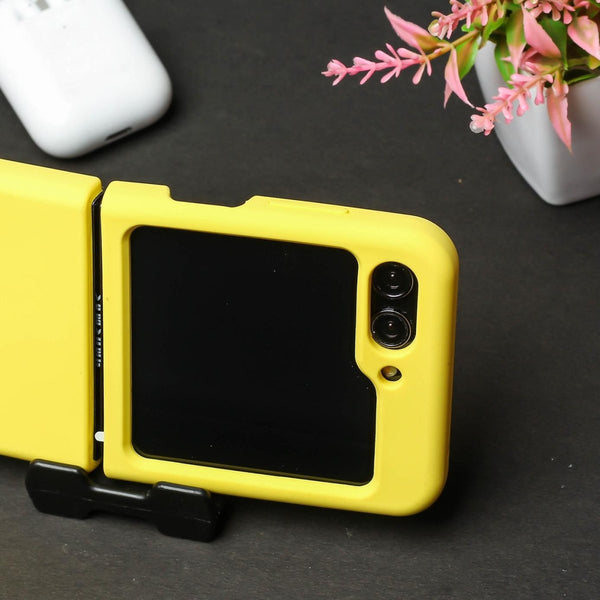 Yellow Original Silicone case for Samsung Galaxy Z FLIP 5 - The Hatke