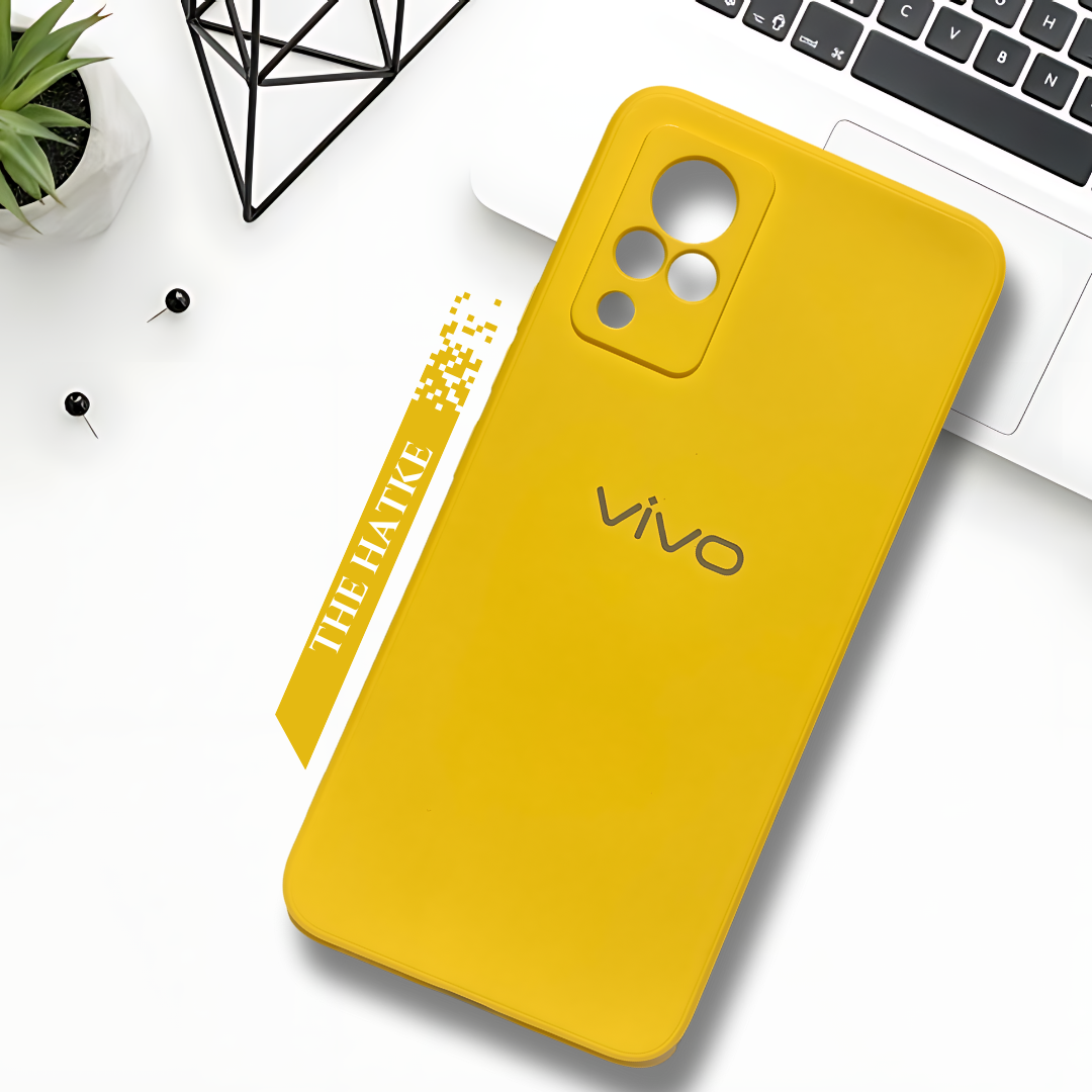 Yellow Camera Original Silicone case for Vivo V21