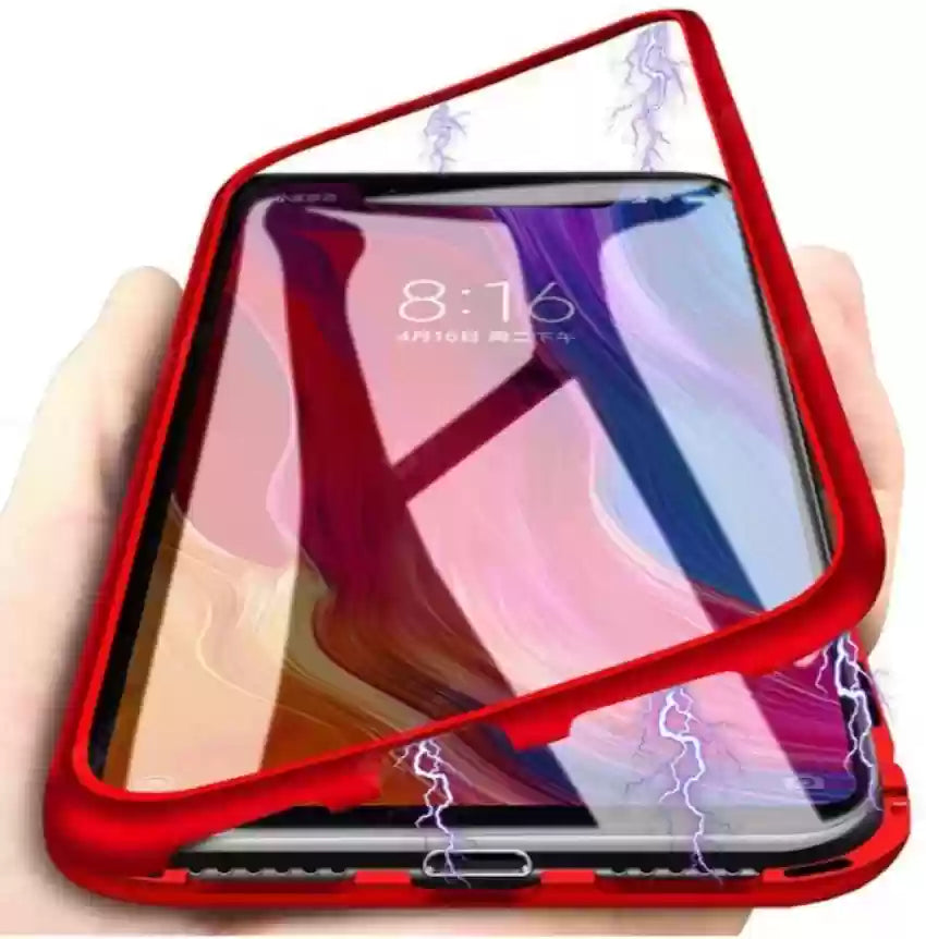 Red Magnetic Back Case for Apple iphone Xr