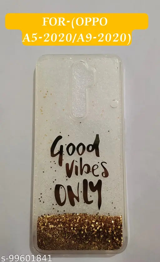 Brown Good Vibes Silicone Case for Oppo A5 2020