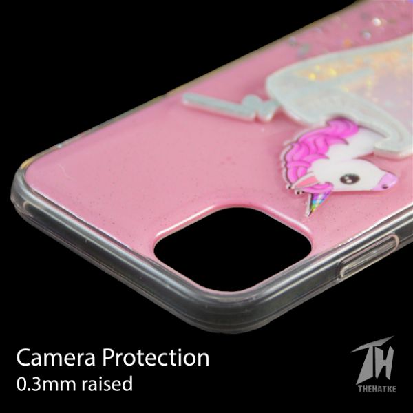 Pink 3D Unicorn Silicone Case For Apple iphone 11 pro