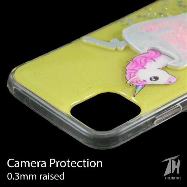 Yellow 3D Unicorn Silicone Case For Apple iphone 11 pro max
