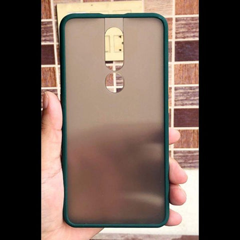 Dark Green Smoke Silicone Safe case for Oppo f11 pro