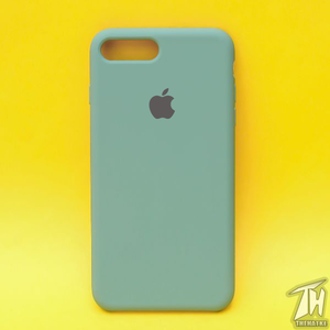 Green Original Silicone case for Apple iphone 8 plus