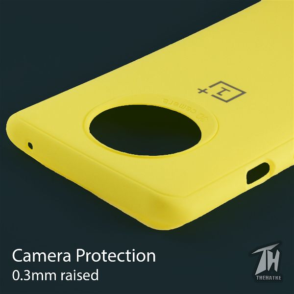 Yellow Silicone Case for Oneplus 7t
