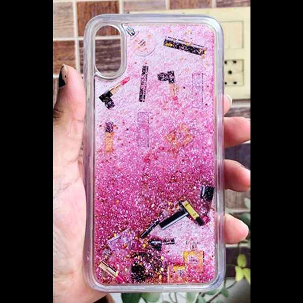 Pink Makeup Glitter Case For Apple iphone X/Xs